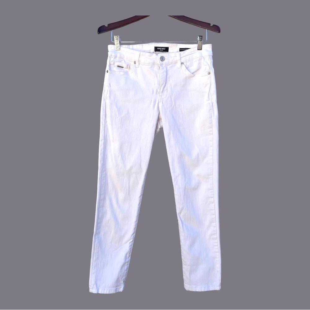Nine West Gramercy Skinny Ankle White Jeans - Size 6